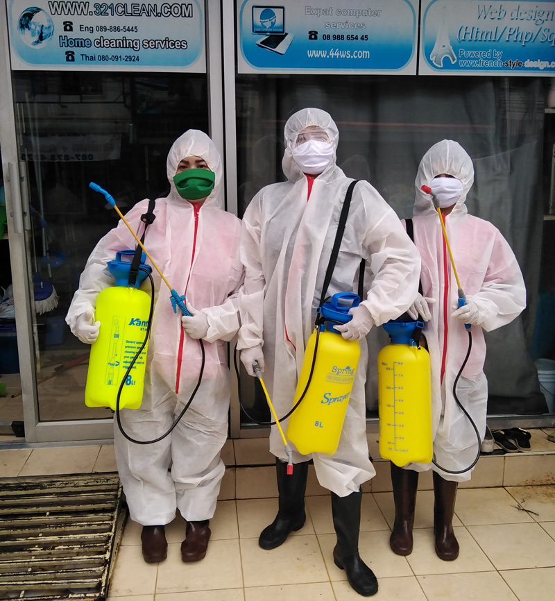 Disinfection team